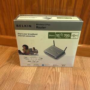 Belkin Wireless G Plus 700ft Range Router ~ NEW